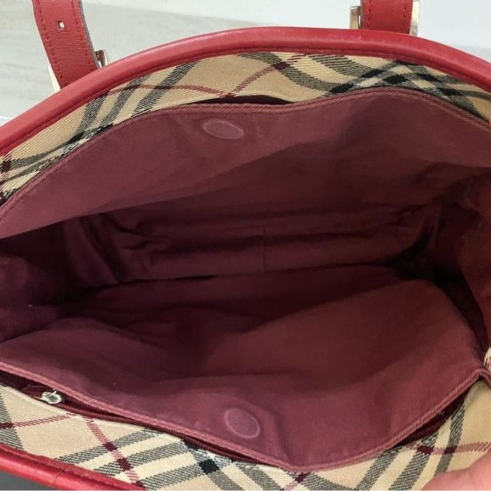 BURBERRY Nova Check Blue Label Handbag 👜 - Picture 15 of 15